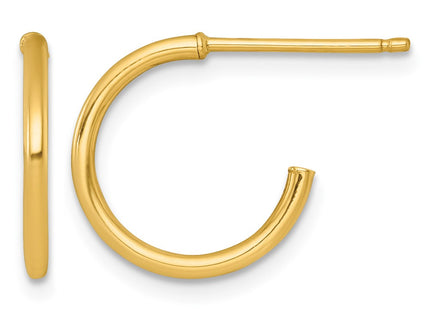 14K gold hoop earrings