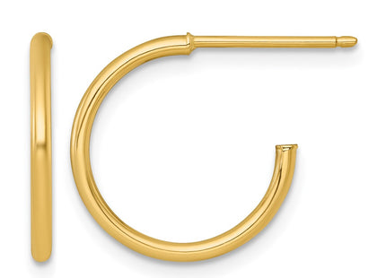 14K gold hoop earrings