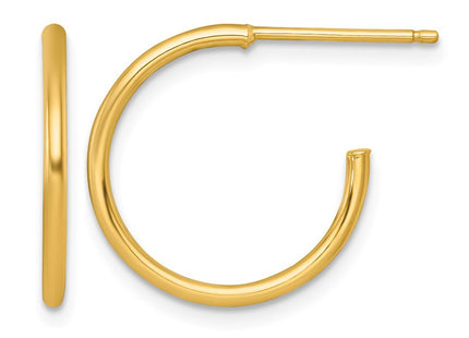 14K gold hoop earrings