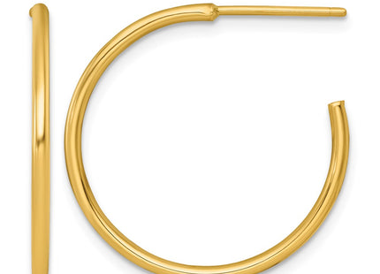 14K gold hoop earrings