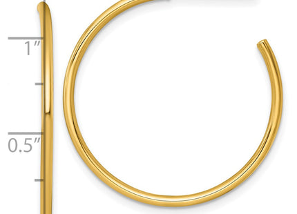 14k Yellow Gold Earrings Style TF2497 - Classique Jewelry Inc.