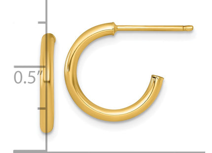 14k Yellow Gold Earrings Style TF2502 - Classique Jewelry Inc.