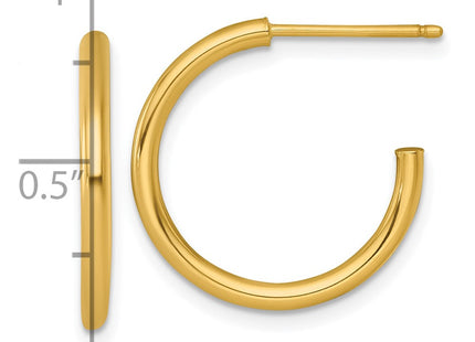 14k Yellow Gold Earrings Style TF2503 - Classique Jewelry Inc.