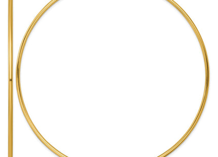 14k Polished 2.0 x Tube C-Hoop Post Earrings (Style TF2516)