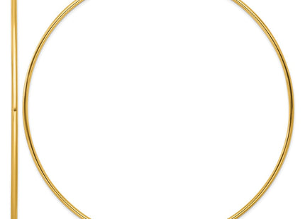 14k Polished 2.0 x Tube C-Hoop Post Earrings (Style TF2517)