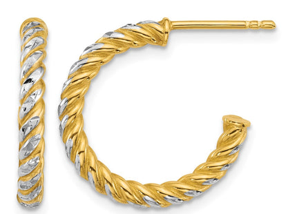 14K gold hoop earrings