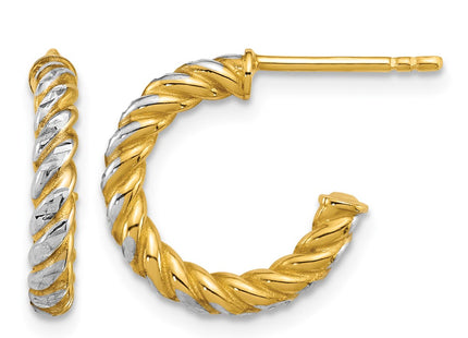 14K gold hoop earrings