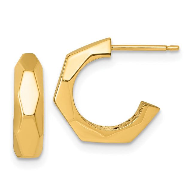 14k Yellow Gold Earrings Style TF2546 - Classique Jewelry Inc.