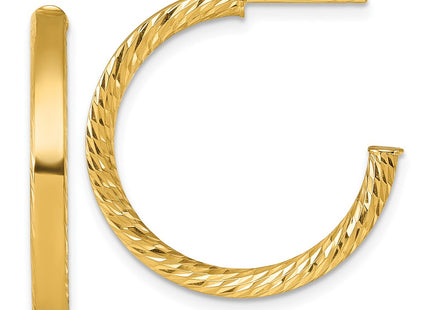 14K gold hoop earrings