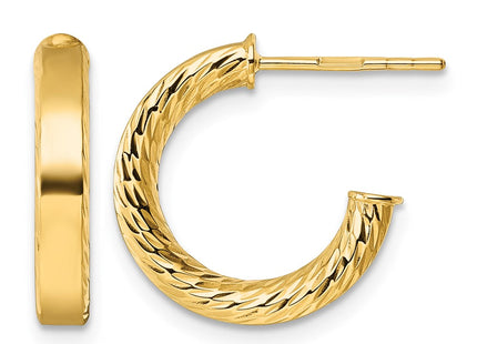 14K gold hoop earrings
