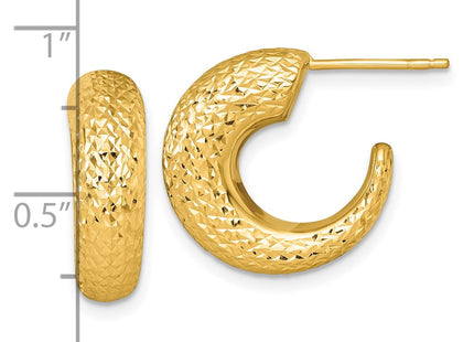 14k Yellow Gold Earrings Style TF2557 - Classique Jewelry Inc.