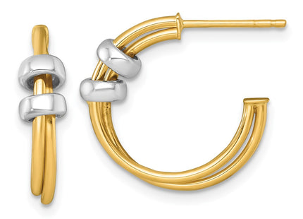 14K gold hoop earrings