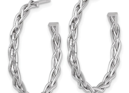 14k Yellow & Rhodium Earrings Style TF2563W - Classique Jewelry Inc.