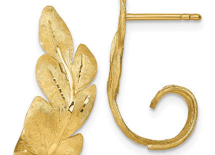 14k Yellow Gold Earrings Style TF2567 - Classique Jewelry Inc.