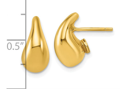 14k Yellow Gold Earrings Style TF2569 - Classique Jewelry Inc.