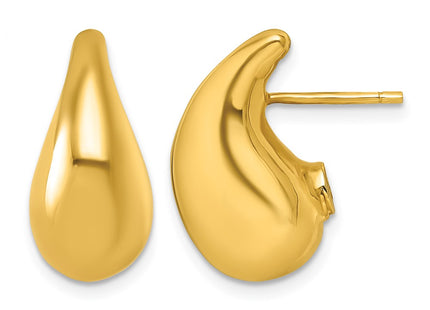 14K gold teardrop earrings