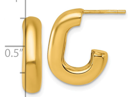 14k Yellow Gold Earrings Style TF2571 - Classique Jewelry Inc.