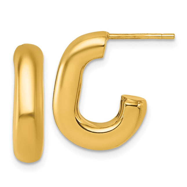 14k Yellow Gold Earrings Style TF2571 - Classique Jewelry Inc.