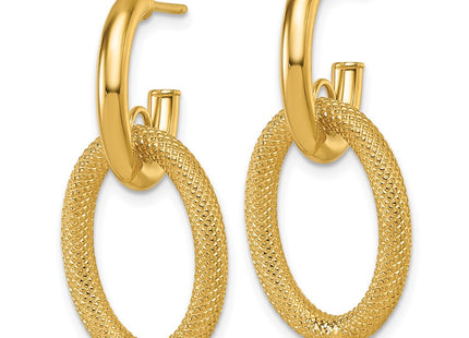 14k Yellow Gold Earrings Style TF2574 - Classique Jewelry Inc.