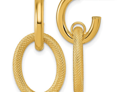 14k Yellow Gold Earrings Style TF2574 - Classique Jewelry Inc.