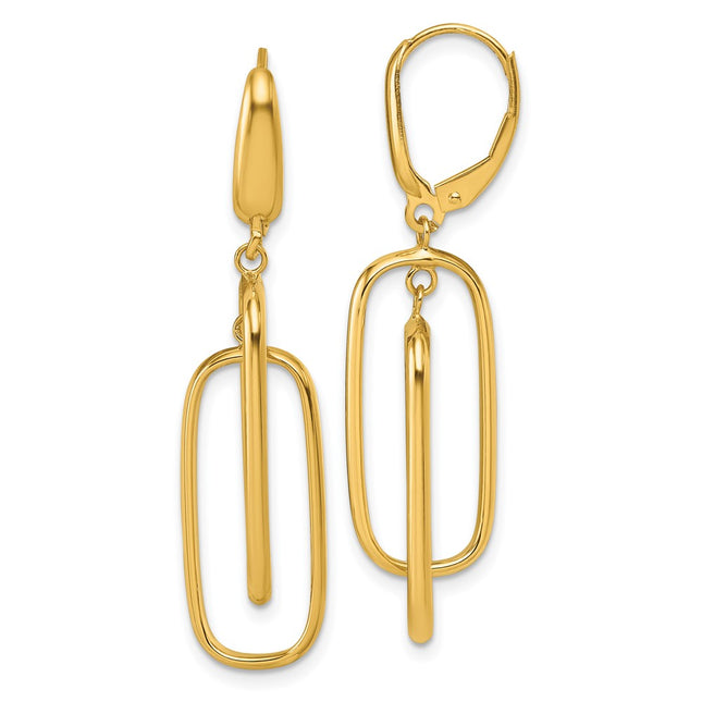 14k Yellow Gold Earrings Style TF2578 - Classique Jewelry Inc.