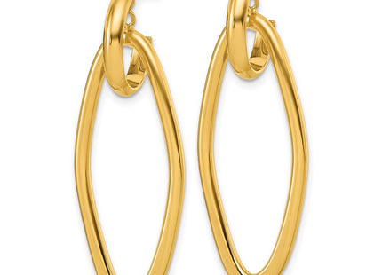 14k Yellow Gold Earrings Style TF2579 - Classique Jewelry Inc.