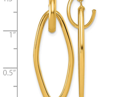 14k Yellow Gold Earrings Style TF2579 - Classique Jewelry Inc.