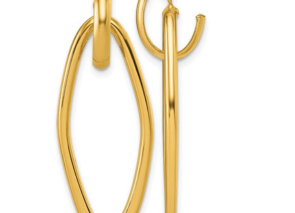 14k Yellow Gold Earrings Style TF2579 - Classique Jewelry Inc.