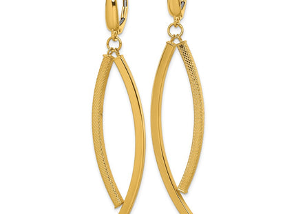 14k Yellow Gold Earrings Style TF2580 - Classique Jewelry Inc.