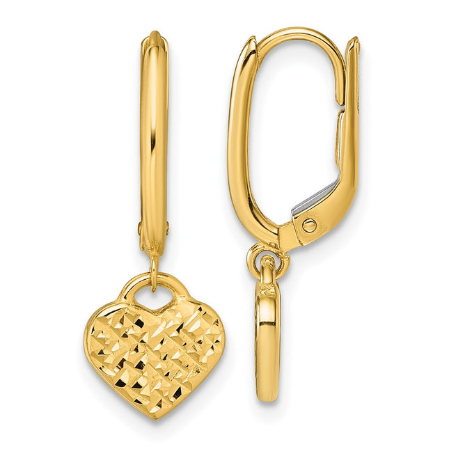 14k Yellow Gold Earrings Style TF2583 - Classique Jewelry Inc.