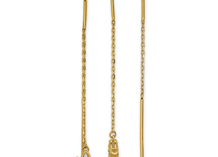 14k Yellow Gold Earrings Style TF2586 - Classique Jewelry Inc.