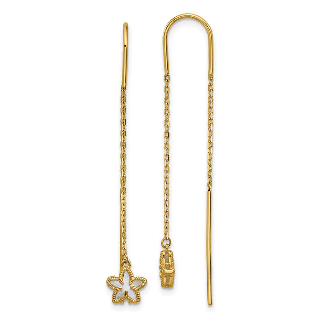 14k Yellow Gold Earrings Style TF2586 - Classique Jewelry Inc.