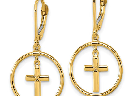 14k Yellow Gold Earrings Style TF2588 - Classique Jewelry Inc.