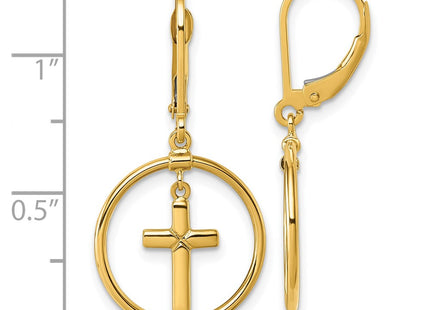 14k Yellow Gold Earrings Style TF2588 - Classique Jewelry Inc.