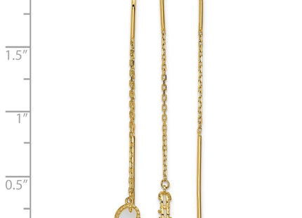 14k Yellow Gold Earrings Style TF2589 - Classique Jewelry Inc.