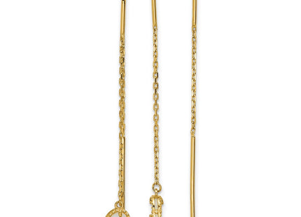 14k Yellow Gold Earrings Style TF2589 - Classique Jewelry Inc.