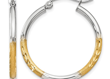 14K gold hoop earrings