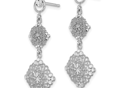 14k White Gold Earrings Style TF392W - Classique Jewelry Inc.