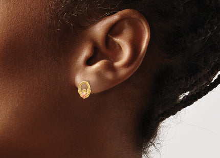 14k Two-tone Earrings Style TF397 - Classique Jewelry Inc.