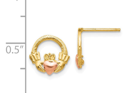 14k Two-tone Earrings Style TF397 - Classique Jewelry Inc.