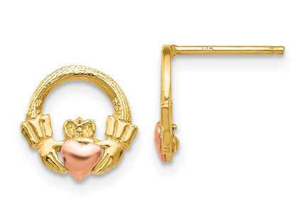 14k Two-tone Earrings Style TF397 - Classique Jewelry Inc.