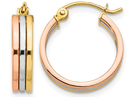 14K gold hoop earrings