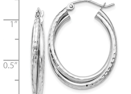 14k White Gold Earrings Style TF472 - Classique Jewelry Inc.