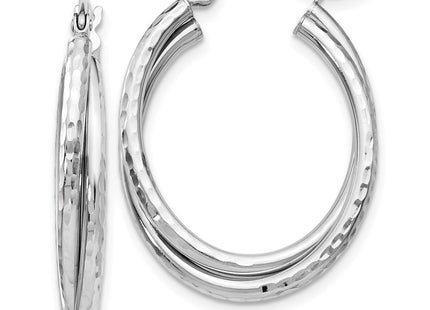 14k White Gold Earrings Style TF472 - Classique Jewelry Inc.