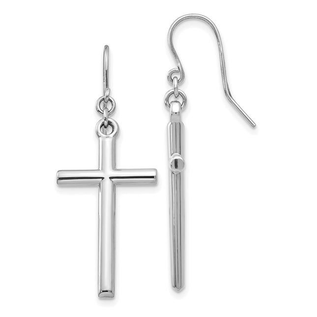 14k White Gold Earrings Style TF503 - Classique Jewelry Inc.