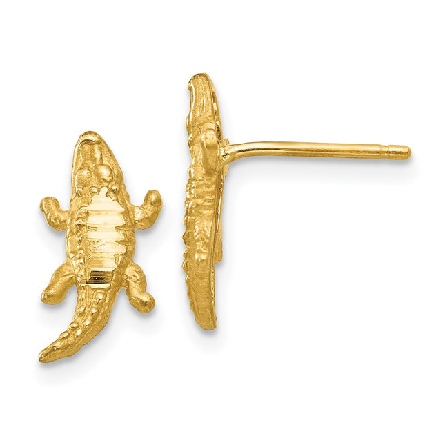 14k Yellow Gold Earrings Style TF522 - Classique Jewelry Inc.