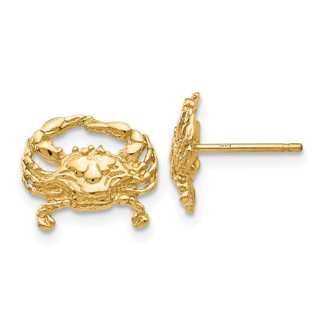 14k Yellow Gold Earrings Style TF524 - Classique Jewelry Inc.