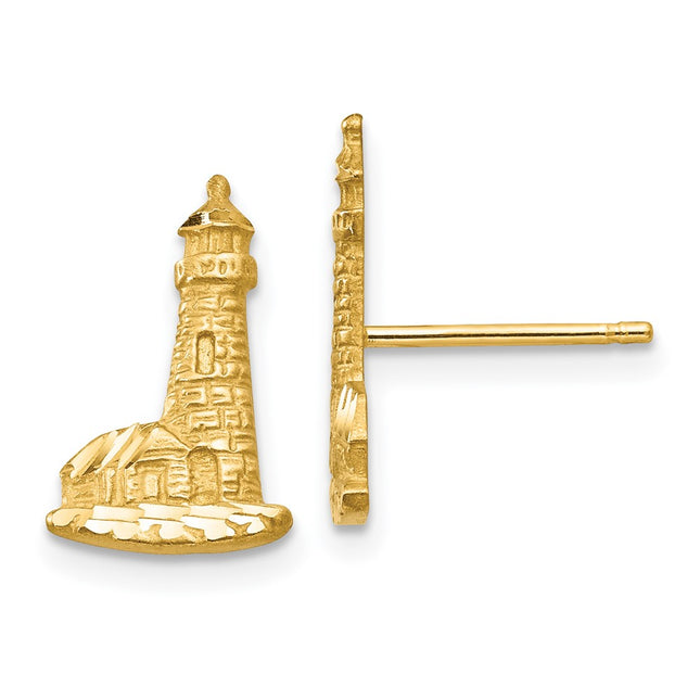 14k Yellow Gold Earrings Style TF541 - Classique Jewelry Inc.