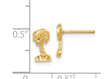 14k Yellow Gold Earrings Style TF543 - Classique Jewelry Inc.