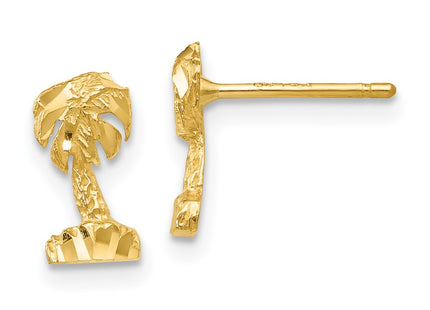 14k Yellow Gold Earrings Style TF543 - Classique Jewelry Inc.